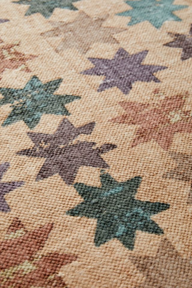 Emma Stars Brushed Rug | Urban Outfitters