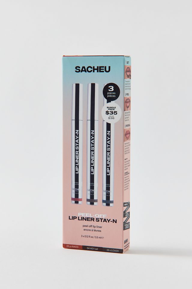 Sacheu Beauty Stay-N Peel Off Tattoo Lip Liner Set #1