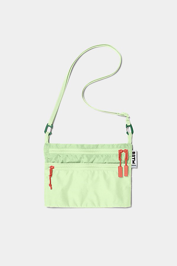 Baboon To The Moon Rectangle Sacoche Bag In Mint Green