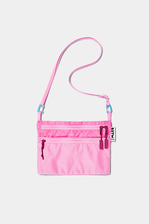 Baboon To The Moon Rectangle Sacoche Bag In Flamingo Pink