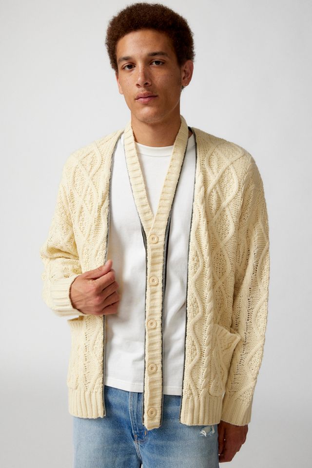 The Ragged Priest Simmer Cable Knit Cardigan | Urban Outfitters