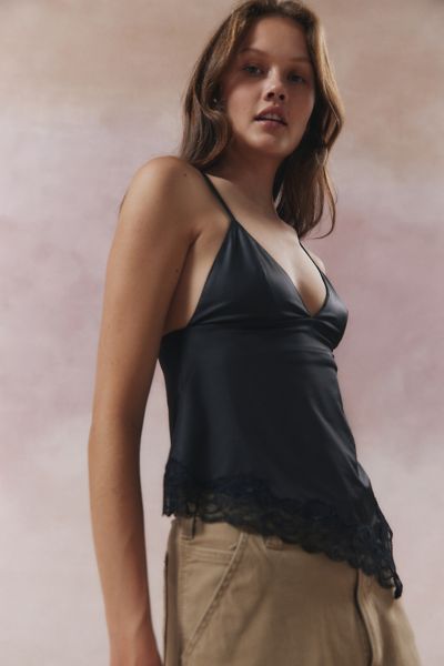 Kimchi Blue Cher Satin Lace-Trim Cami Product Page