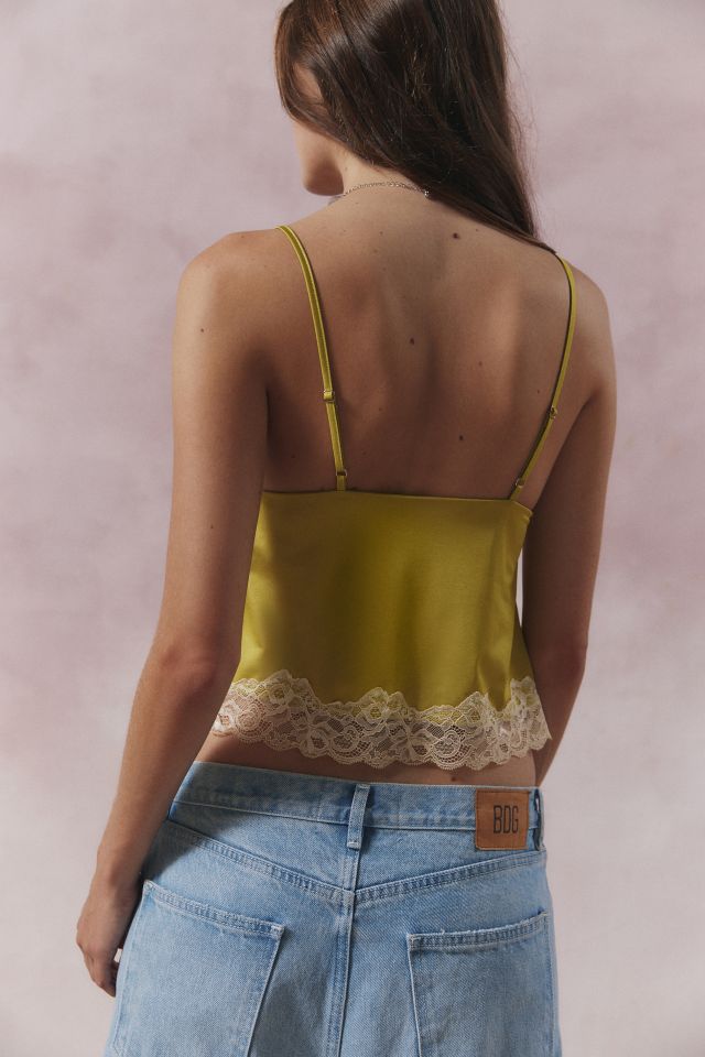 Kimchi Blue Cher Satin Lace-Trim Cami #3