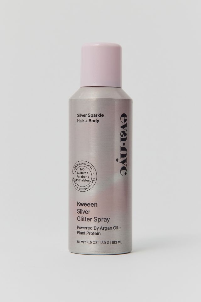 Eva NYC Kweeen Silver Glitter Spray - 4.9 oz