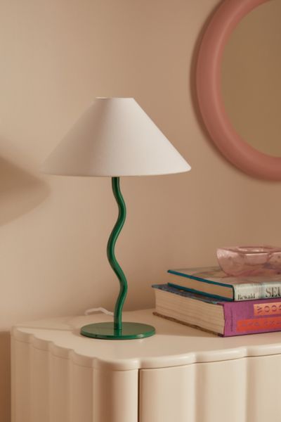 Shop Urban Outfitters Anya Table Lamp In Green At