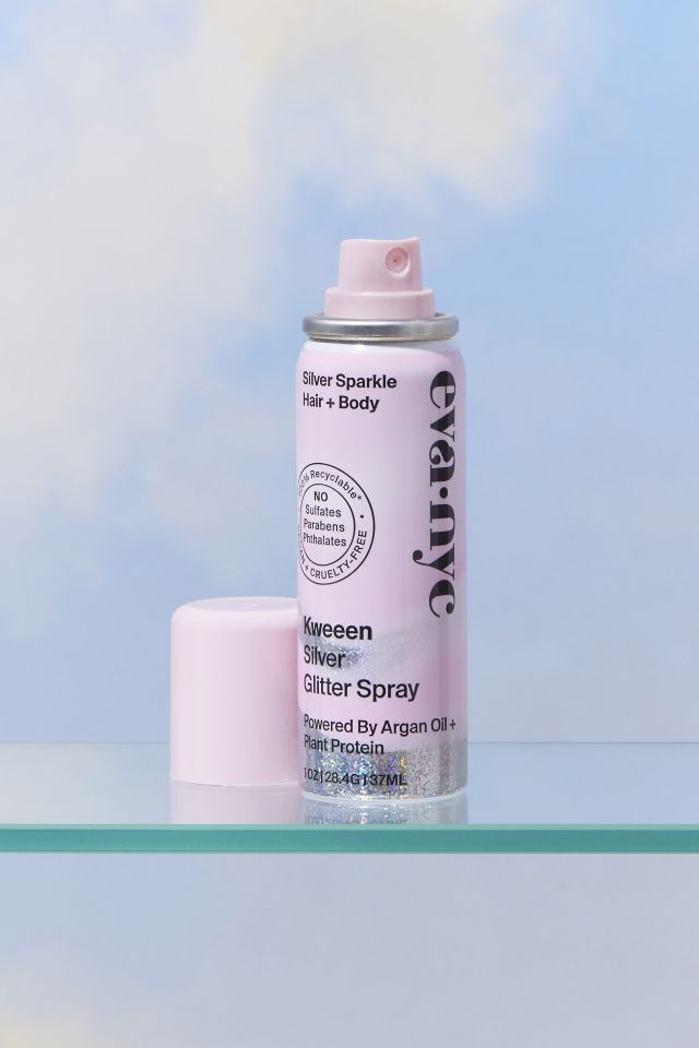 Eva NYC Travel-Size Kween Silver Glitter Spray