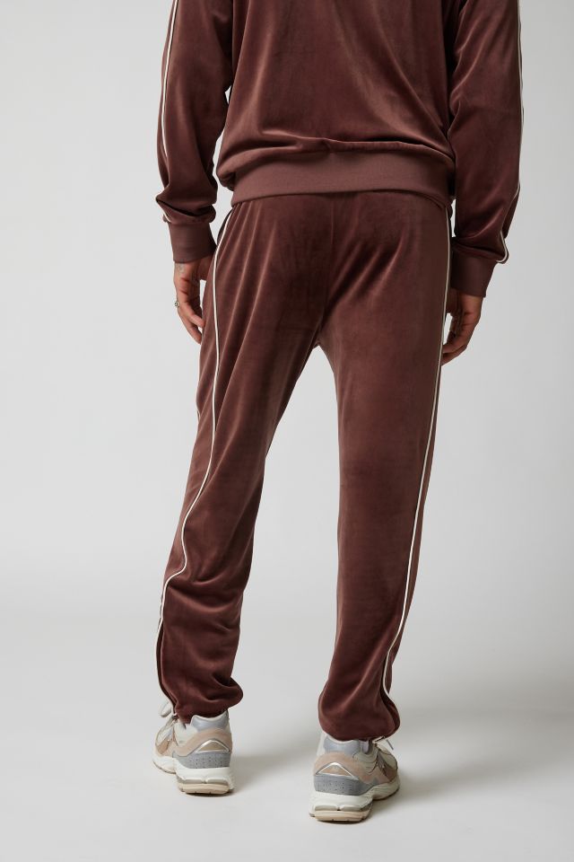 Piped velvet track pant Relaxed fit