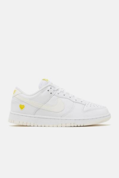NIKE DUNK LOW WOMEN'S 'VALENTINE'S DAY - YELLOW HEART' SNEAKERS - FD0803-100