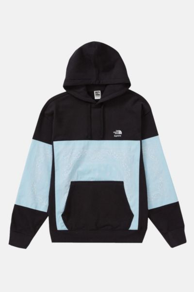 Supreme The North Face Bandana Hooded Sweatshirt Red