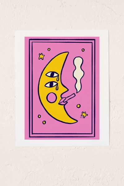 Shop Urban Outfitters Aley Wild Moon-itude Art Print At