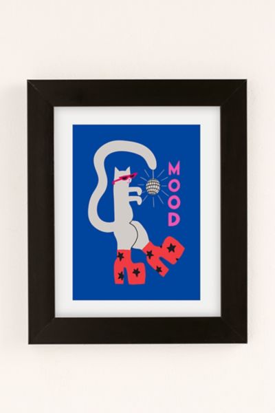 Aley Wild Mood Cat Art Print