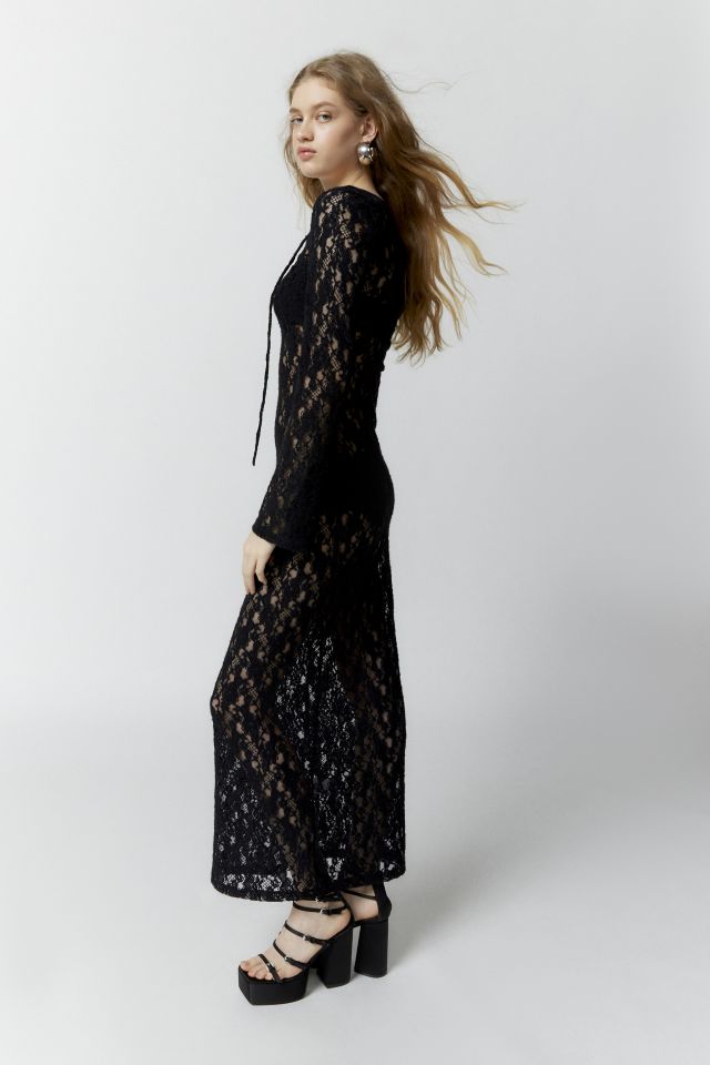 Robe midi en deltelle diaphane Kiss The Sky #2
