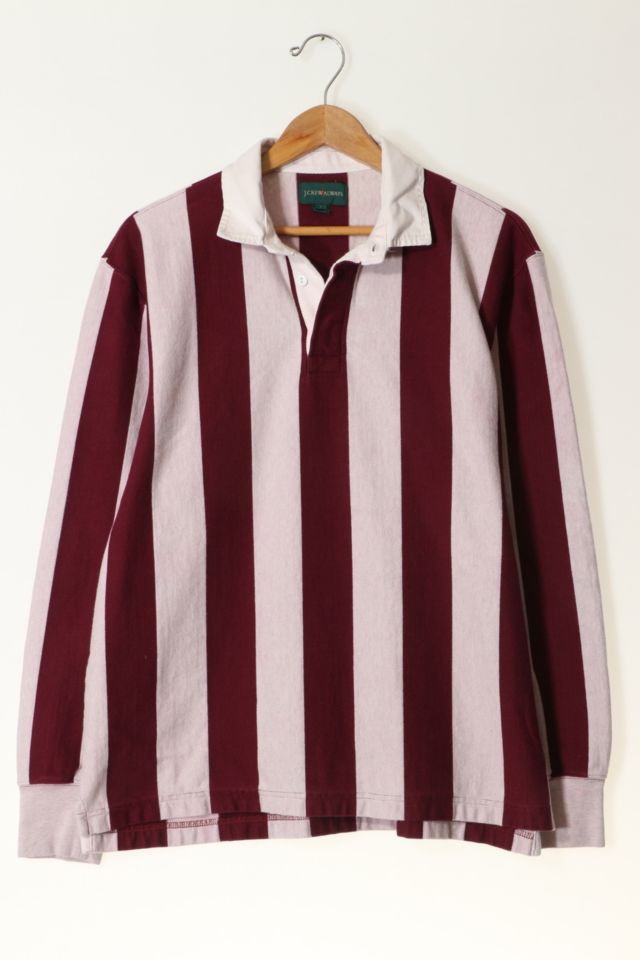 Vintage J Crew 90s Vertical Stripe Rugby Shirt | Urban Outfitters