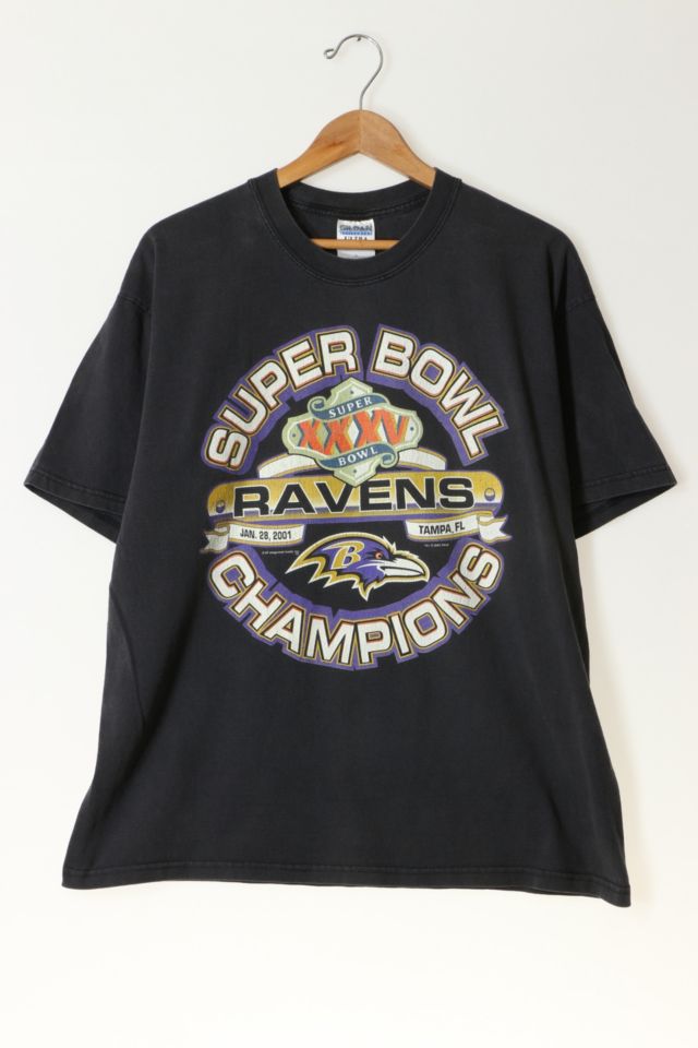 Vintage 2001 Baltimore Ravens Super Bowl T-shirt Made in USA | Urban ...
