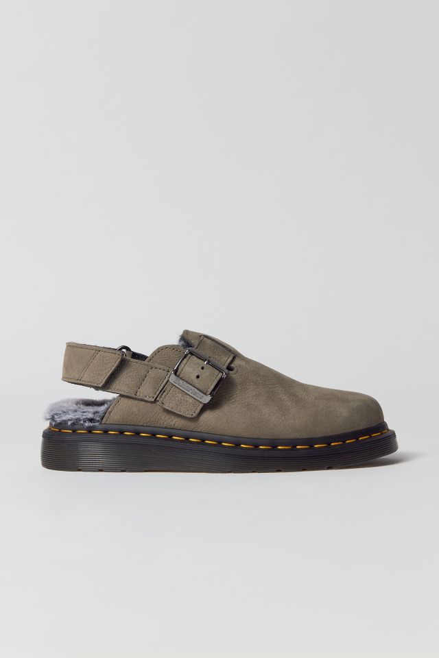 Dr. Martens Jorge II Faux Fur Lined Slingback Mule | Urban Outfitters