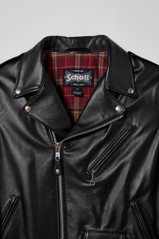 Schott Lightweight Waxy Motorcycle Jacket | Urban Outfitters