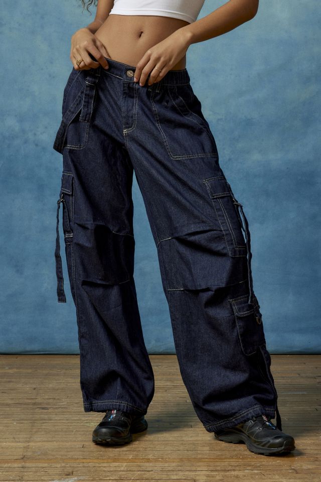 BDG Strappy Balloon Cargo Mid Rise Jean Urban Outfitters Canada