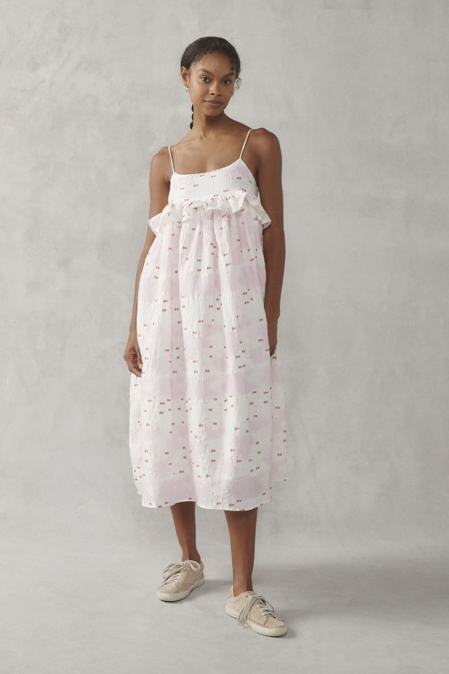 Sister Jane Dream Venus Floral Jacquard Midi Dress | Urban Outfitters