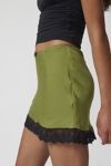 Out From Under Juliette Lace-Trim Mini Skirt