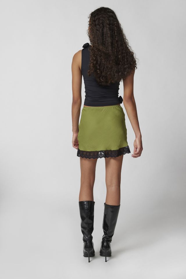 Out From Under Juliette Lace-Trim Mini Skirt #3
