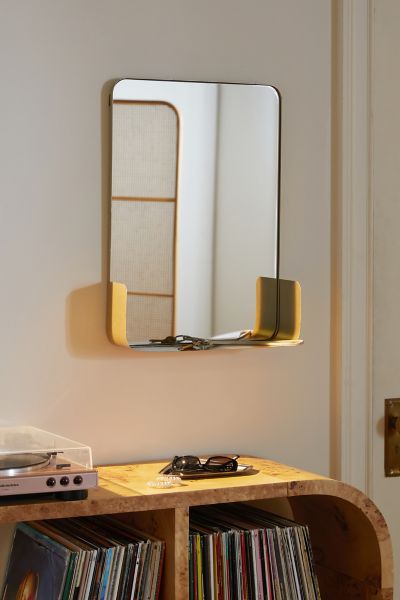 Urban Outfitters Westie Mirror Shelf In Gold