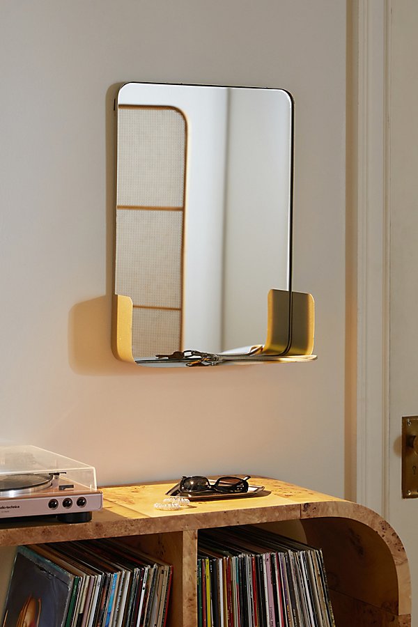 Urban Outfitters Westie Mirror Shelf In Gold