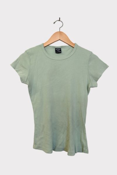 Deadstock Ribbed Y2K Baby Tee Shirt | Urban Outfitters