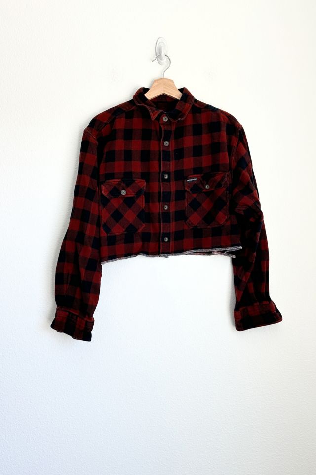Vintage Reworked Cropped Flannel | Urban Outfitters