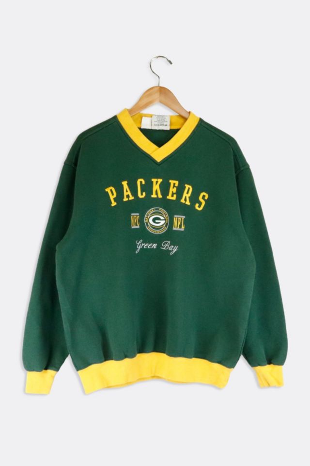 Green Bay Packers Vintage Sweatshirt // Classic Green Embroidered Packer  Sweatshirt