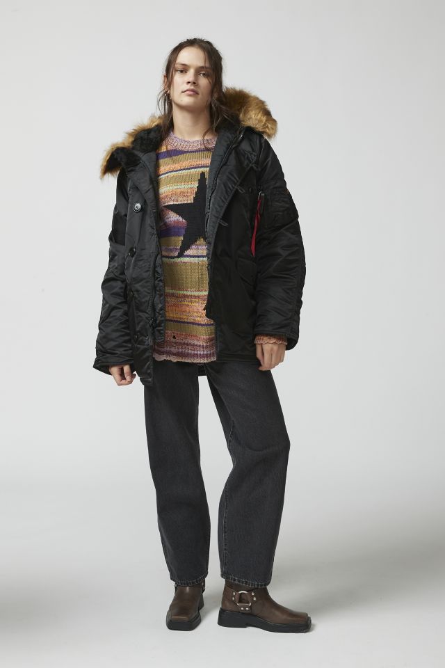 AIPHA N−3B Alpha Industries Little Boys' N-3B Parka, Black, XX-Small/4