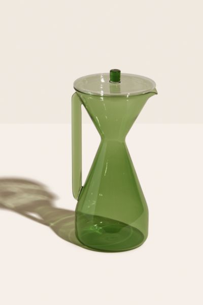 Yield Glass Pour Over Carafe In Verde
