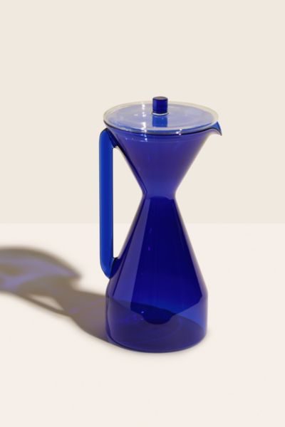 Shop Yield Glass Pour Over Carafe In Cobalt At Urban Outfitters