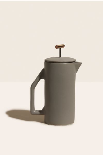 Shop Yield 850 ml Ceramic French Press In Matte Gray At Urban Outfitters