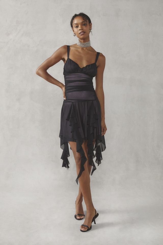 Robe Mini Drapée Swingy Mesh Ilana Kimchi Blue #1