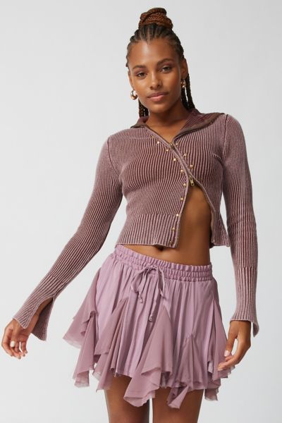 Urban Outfitters Uo Alice Layered Mini Skirt In Mauve | ModeSens