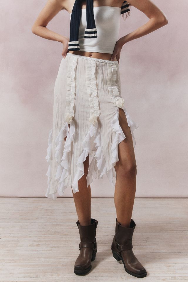 Kimchi Blue Helena Ruffle Midi Skirt #2