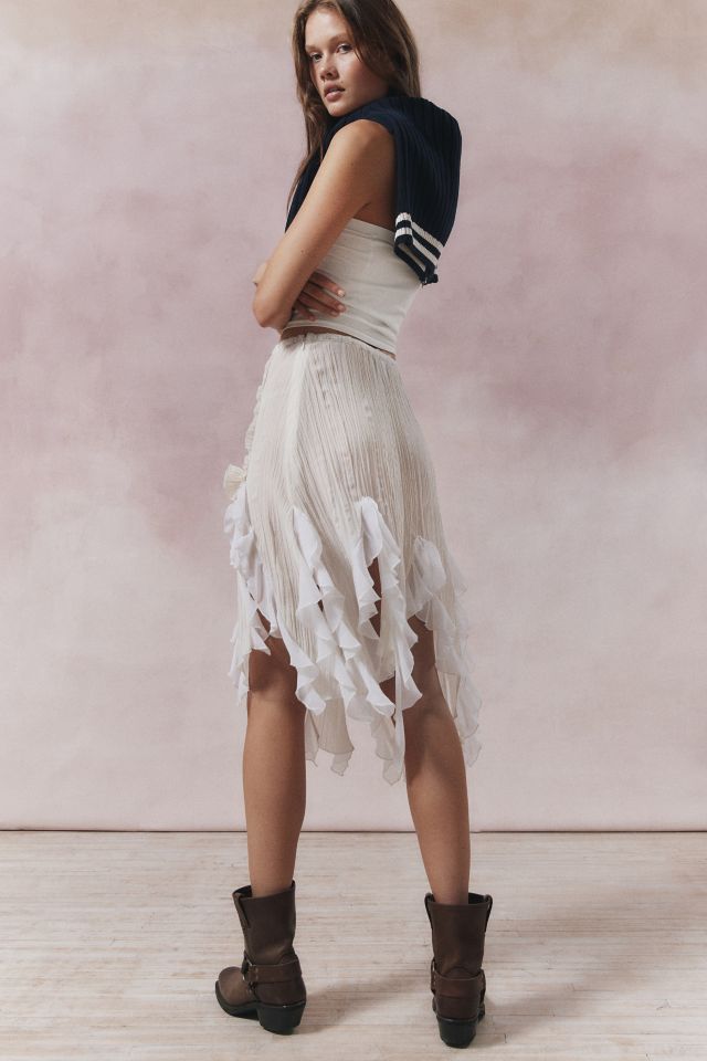 Kimchi Blue Helena Ruffle Midi Skirt #3