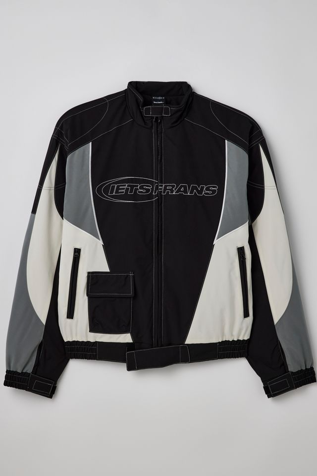 iets frans… Nylon Padded Racer Moto Jacket | Urban Outfitters