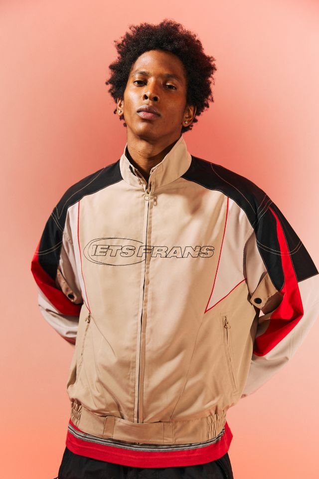 iets frans… Nylon Padded Racer Moto Jacket #1