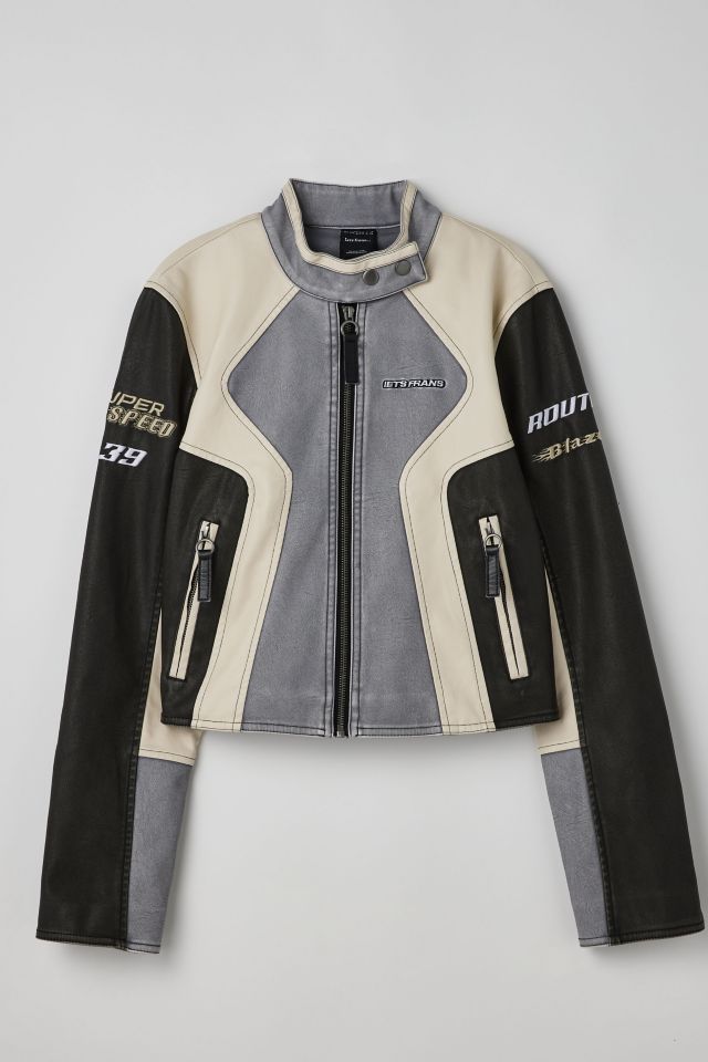 iets frans… Paneled Moto Jacket | Urban Outfitters