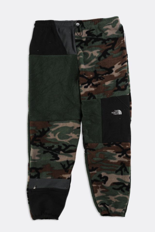 Frankie Collective Rework Patchwork North Face Camo Fleece Pant 038