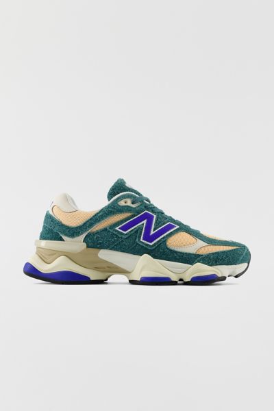 New Balance Women's 9060 Sneaker In New Spruce With Peach Blossom And Team Royal, Women's At Urban Outfitters In New Spruce/peach Blossom