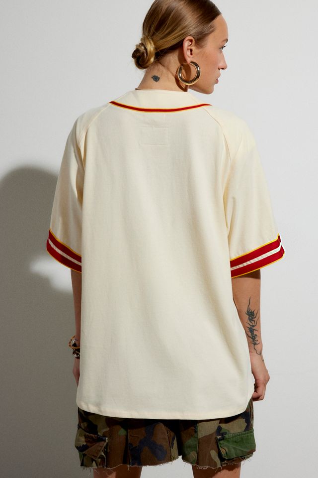 Mitchell & Ness X Melody Ehsani Atlanta Hawks Baseball Jersey Top #3