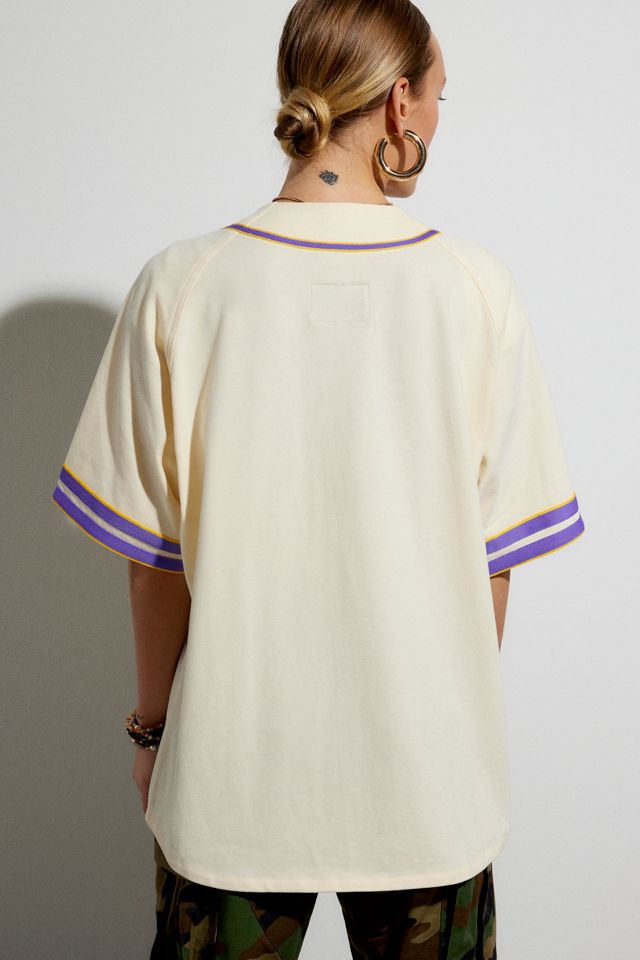 Mitchell & Ness X Melody Ehsani Los Angeles Lakers Baseball Jersey