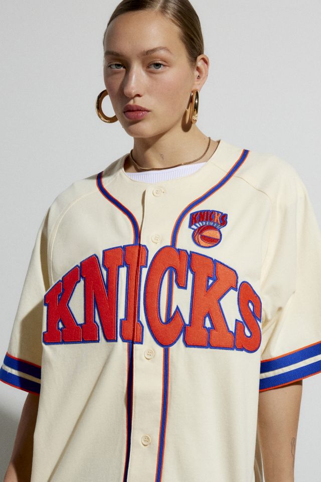 Mitchell & Ness X Melody Ehsani New York Knicks Baseball Jersey