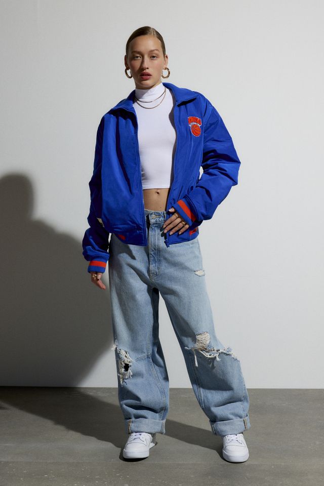 Mitchell & Ness X Melody Ehsani Satin New York Knicks Bomber Jacket #2