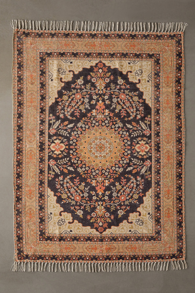 Ivy Paisley Printed Rug | Urban Outfitters