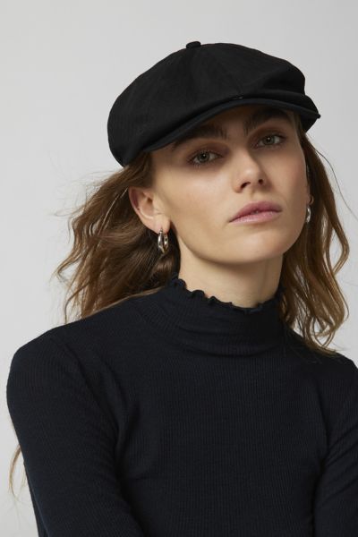Brixton Brood Newsboy Cap In Black, Women's At Urban Outfitters