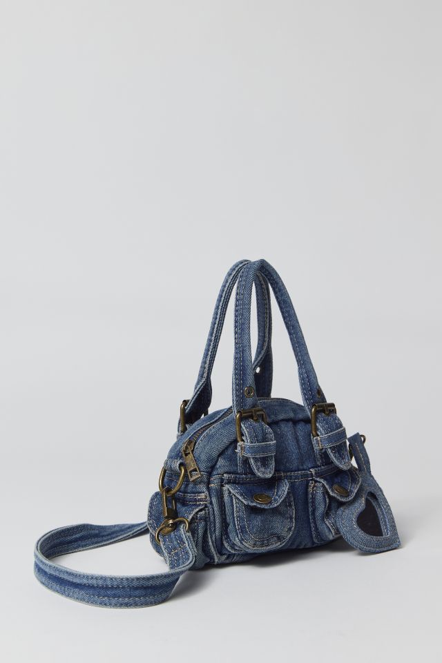 BDG, Bags, Bdg Urban Outfitters Patchwork Mini Denim Jean Backpack In  Indigo Blue Trendy