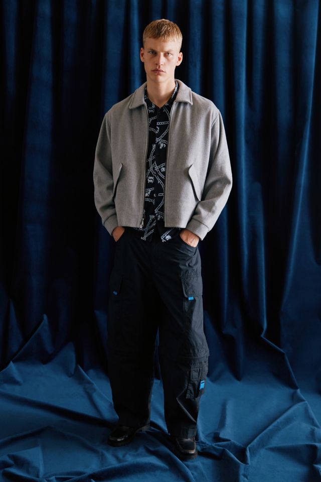 Veste brossée unie à glissière UO #1